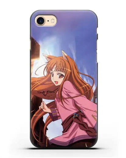 Чехол аниме Волчица и пряности - Волчица в городе силиконовый для iPhone 7