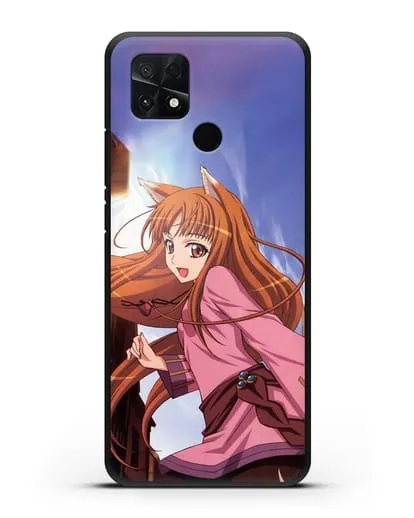 Чехол аниме Волчица и пряности - Волчица в городе силиконовый для Xiaomi Poco C40