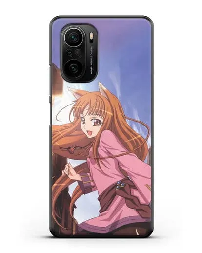 Чехол аниме Волчица и пряности - Волчица в городе силиконовый для Xiaomi Poco F3
