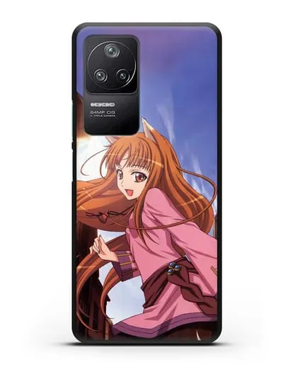 Чехол аниме Волчица и пряности - Волчица в городе силиконовый для Xiaomi Poco F4