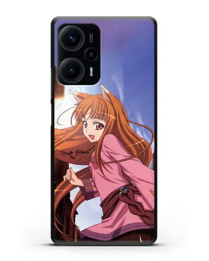Чехол аниме Волчица и пряности - Волчица в городе силиконовый для Xiaomi Poco F5