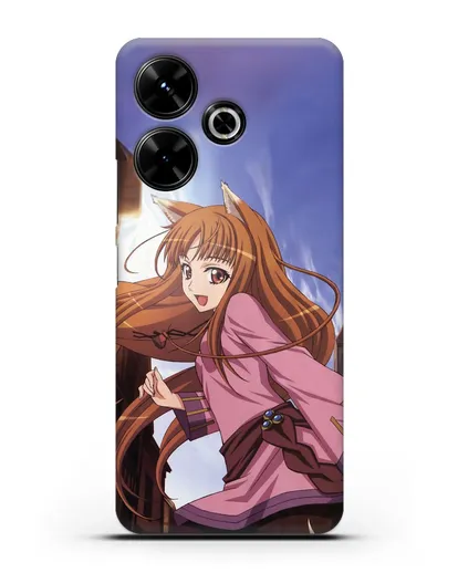 Чехол аниме Волчица и пряности - Волчица в городе силиконовый для Xiaomi Poco M6