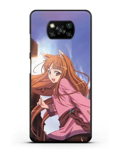 Чехол аниме Волчица и пряности - Волчица в городе силиконовый для Xiaomi Poco X3