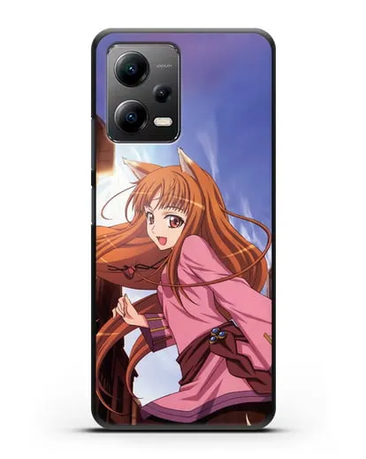 Чехол аниме Волчица и пряности - Волчица в городе силиконовый для Xiaomi Poco X5