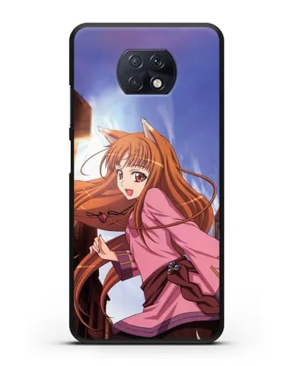 Чехол аниме Волчица и пряности - Волчица в городе силиконовый для Xiaomi Redmi Note 9T