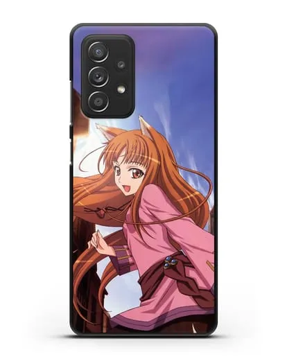 Чехол аниме Волчица и пряности - Волчица в городе силиконовый для Samsung Galaxy A53