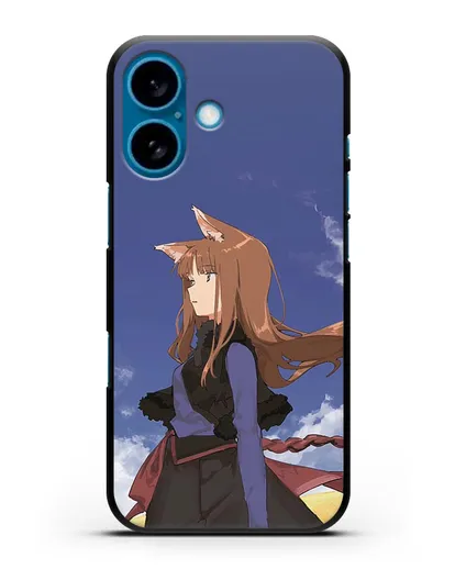 Чехол аниме Волчица и пряности - Холо в поле силиконовый для iPhone 16