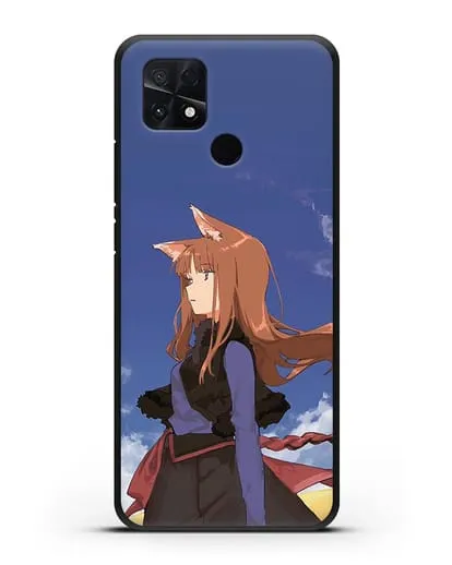 Чехол аниме Волчица и пряности - Холо в поле силиконовый для Xiaomi Poco C40