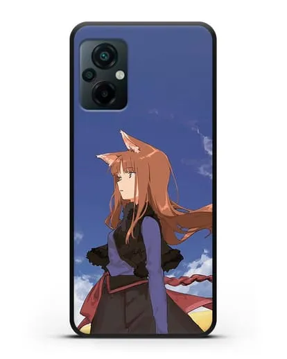 Чехол аниме Волчица и пряности - Холо в поле силиконовый для Xiaomi Poco M5