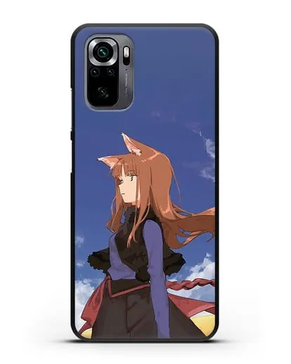 Чехол аниме Волчица и пряности - Холо в поле силиконовый для Xiaomi Poco M5s