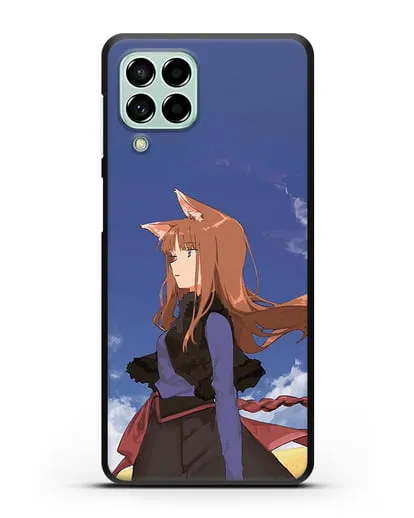 Чехол аниме Волчица и пряности - Холо в поле силиконовый для Samsung Galaxy M53 [SM-M536]