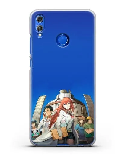 Чехол аниме Врата Штейна - Команда Лаборатории Гаджетов Будущего силиконовый для Honor 8X