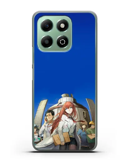 Чехол аниме Врата Штейна - Команда Лаборатории Гаджетов Будущего силиконовый для Honor X6b