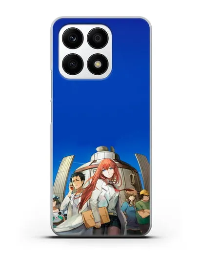 Чехол аниме Врата Штейна - Команда Лаборатории Гаджетов Будущего силиконовый для Honor X8a