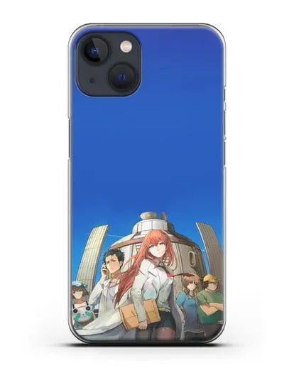 Чехол аниме Врата Штейна - Команда Лаборатории Гаджетов Будущего силиконовый для iPhone 13