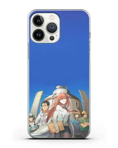 Чехол аниме Врата Штейна - Команда Лаборатории Гаджетов Будущего силиконовый для iPhone 13 Pro Max