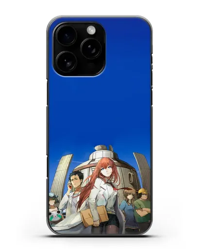 Чехол аниме Врата Штейна - Команда Лаборатории Гаджетов Будущего силиконовый для iPhone 16 Pro Max