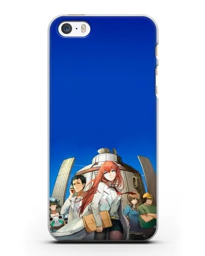 Чехол аниме Врата Штейна - Команда Лаборатории Гаджетов Будущего силиконовый для iPhone 5/5s/SE