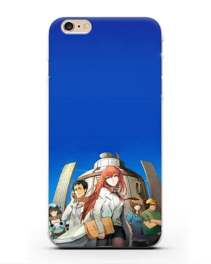 Чехол аниме Врата Штейна - Команда Лаборатории Гаджетов Будущего силиконовый для iPhone 6 Plus
