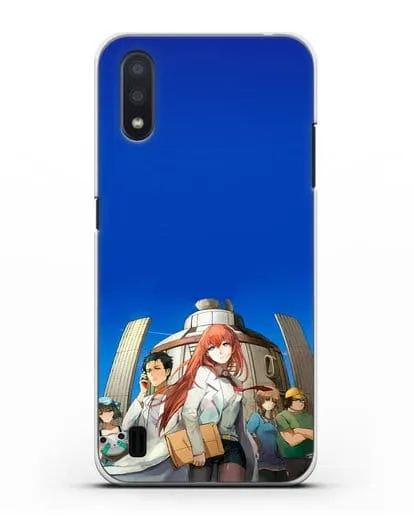 Чехол аниме Врата Штейна - Команда Лаборатории Гаджетов Будущего силиконовый для Samsung Galaxy A01 [SM-A015F]