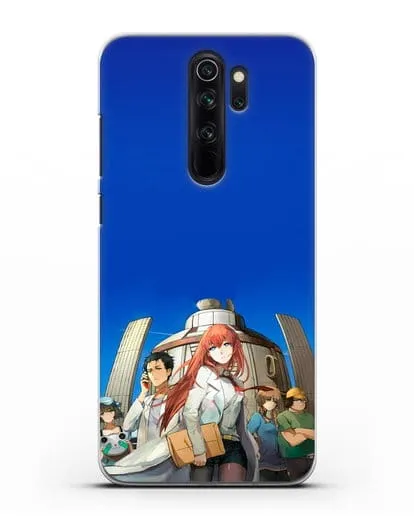 Чехол аниме Врата Штейна - Команда Лаборатории Гаджетов Будущего силиконовый для Xiaomi Redmi Note 8 Pro