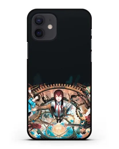 Чехол аниме Врата Штейна - Прыжки во времени силиконовый для iPhone 12