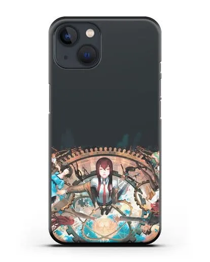 Чехол аниме Врата Штейна - Прыжки во времени силиконовый для iPhone 13 Mini