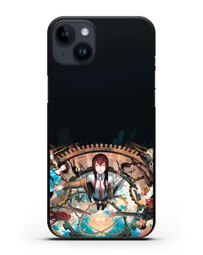 Чехол аниме Врата Штейна - Прыжки во времени силиконовый для iPhone 14 Plus