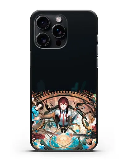 Чехол аниме Врата Штейна - Прыжки во времени силиконовый для iPhone 15 Pro Max