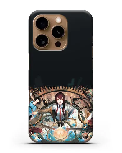 Чехол аниме Врата Штейна - Прыжки во времени силиконовый для iPhone 16 Pro