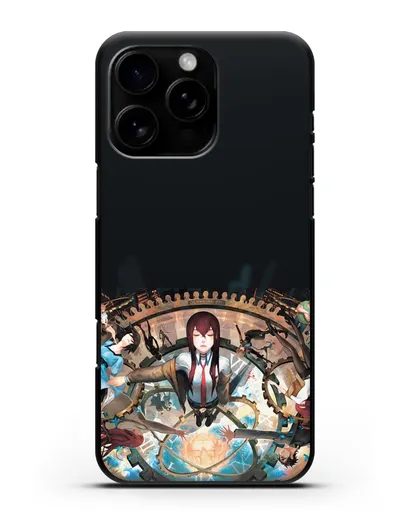 Чехол аниме Врата Штейна - Прыжки во времени силиконовый для iPhone 16 Pro Max