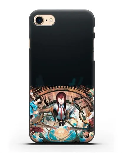 Чехол аниме Врата Штейна - Прыжки во времени силиконовый для iPhone 7