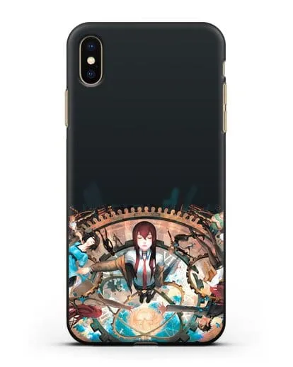 Чехол аниме Врата Штейна - Прыжки во времени силиконовый для iPhone XS Max