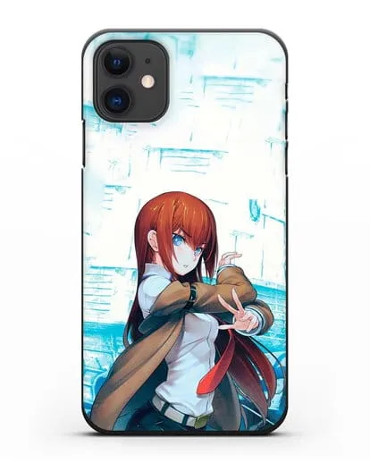 Чехол аниме Врата Штейна - Макисе силиконовый для iPhone 11