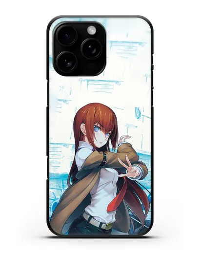 Чехол аниме Врата Штейна - Макисе силиконовый для iPhone 16 Pro Max