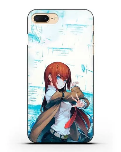 Чехол аниме Врата Штейна - Макисе силиконовый для iPhone 8 Plus