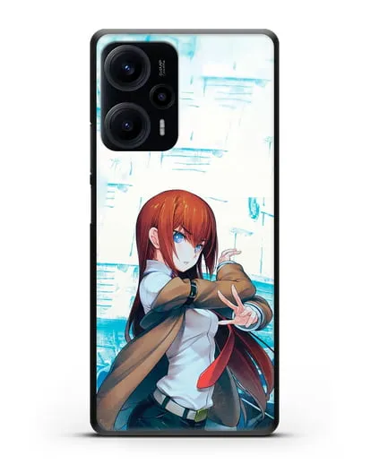 Чехол аниме Врата Штейна - Макисе силиконовый для Xiaomi Poco F5