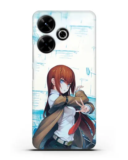 Чехол аниме Врата Штейна - Макисе силиконовый для Xiaomi Poco M6