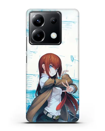 Чехол аниме Врата Штейна - Макисе силиконовый для Xiaomi Poco X6