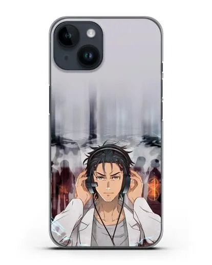 Чехол аниме Врата Штейна - Окабе силиконовый для iPhone 14