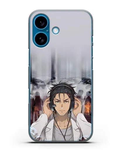 Чехол аниме Врата Штейна - Окабе силиконовый для iPhone 16