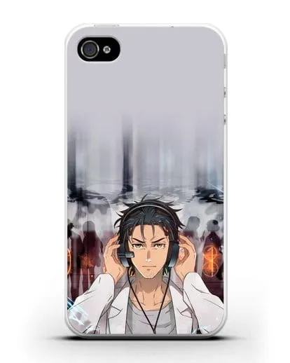 Чехол аниме Врата Штейна - Окабе силиконовый для iPhone 4/4s