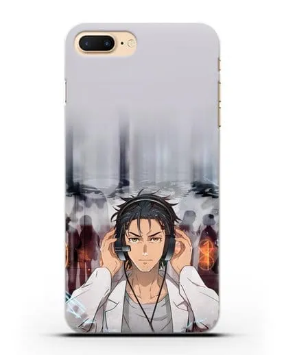 Чехол аниме Врата Штейна - Окабе силиконовый для iPhone 8 Plus