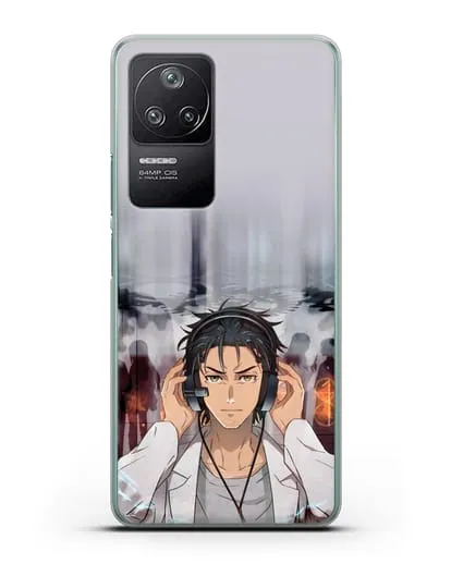 Чехол аниме Врата Штейна - Окабе силиконовый для Xiaomi Poco F4