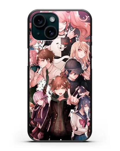 Чехол аниме Данганронпа - Данганронпа силиконовый для iPhone 15