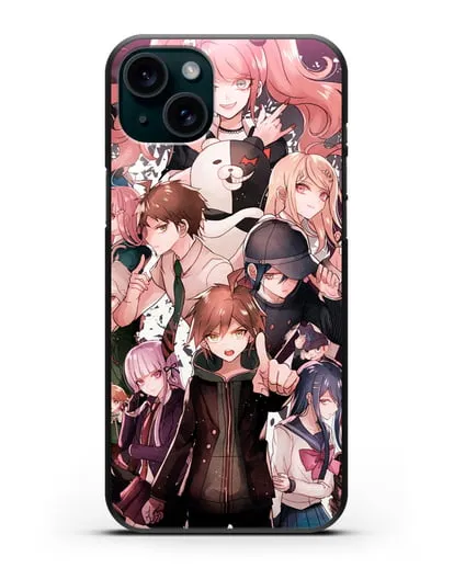 Чехол аниме Данганронпа - Данганронпа силиконовый для iPhone 15 Plus