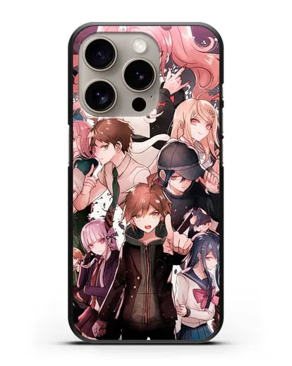 Чехол аниме Данганронпа - Данганронпа силиконовый для iPhone 15 Pro