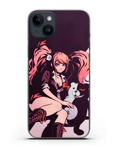 Чехол аниме Данганронпа - Джунко силиконовый для iPhone 14 Plus