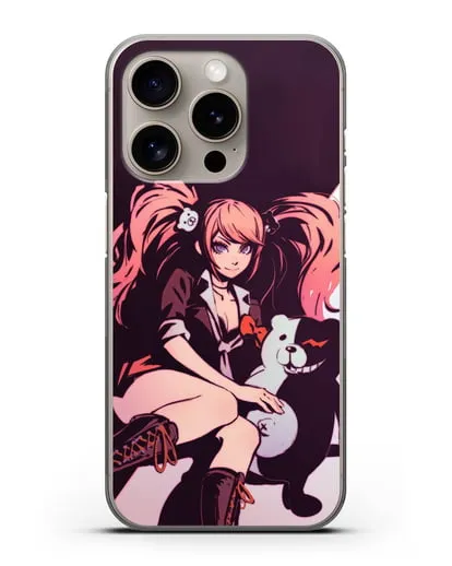 Чехол аниме Данганронпа - Джунко силиконовый для iPhone 15 Pro