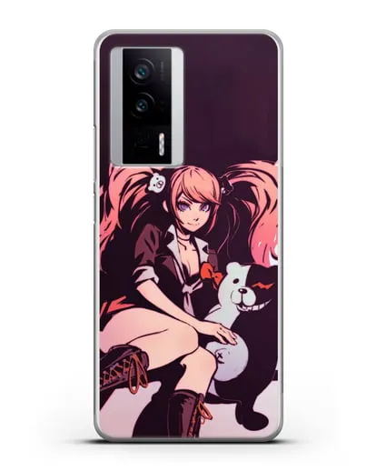 Чехол аниме Данганронпа - Джунко силиконовый для Xiaomi Poco F5 Pro